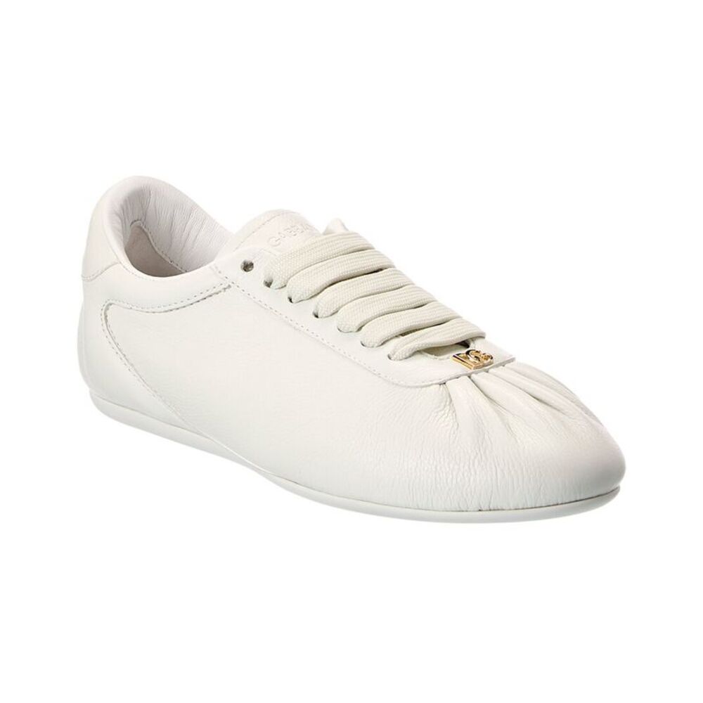 Dolce & Gabbana Ballet Leather Sneaker, White